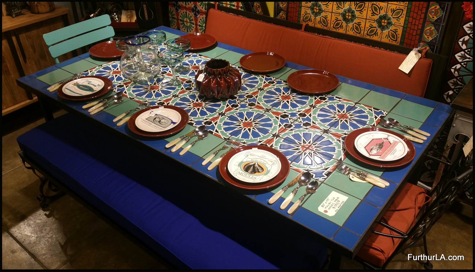 Furthur Whole Mosaic Dining Tables Tile Mosaic Table Coimbra