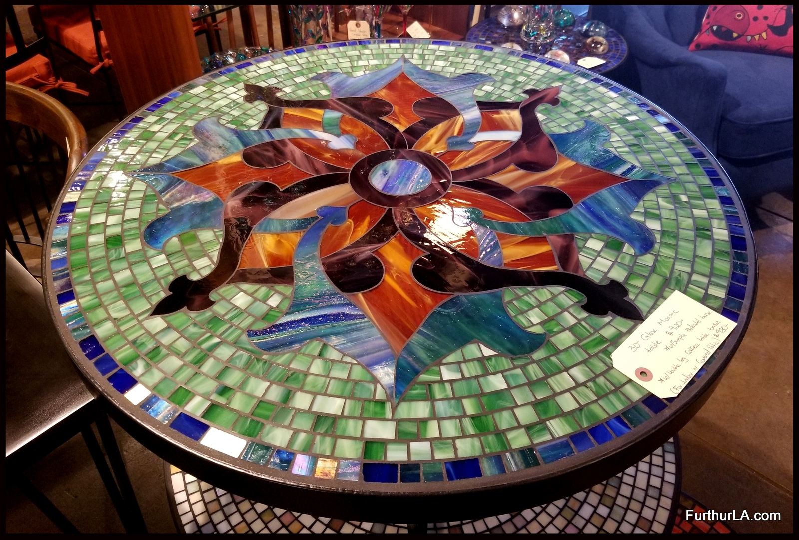 Tile and Glass Mosaic Tables