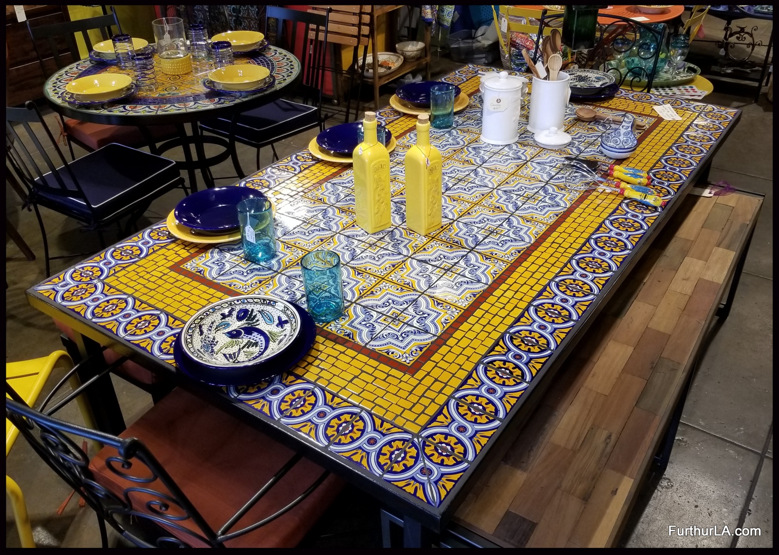 Furthur Whole Mosaic Dining Tables, Tile Kitchen Table And Chairs
