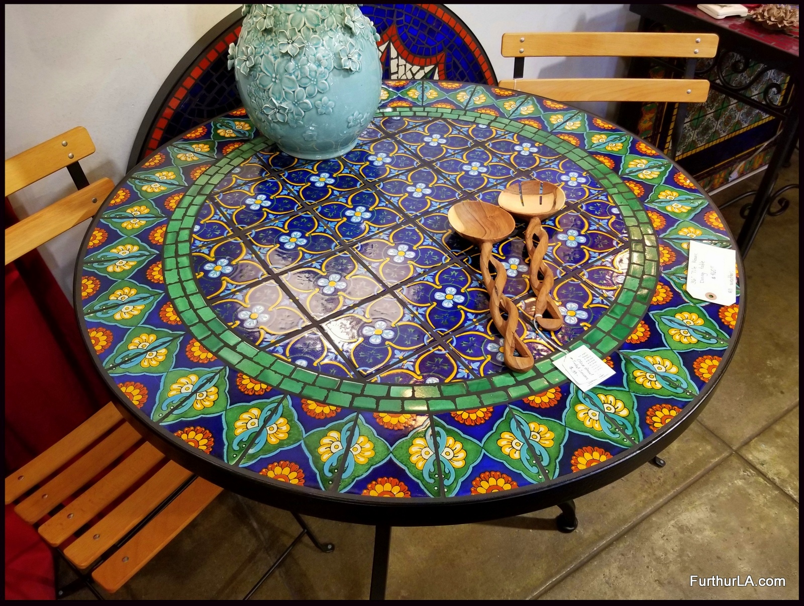 Tile and Glass Mosaic Tables